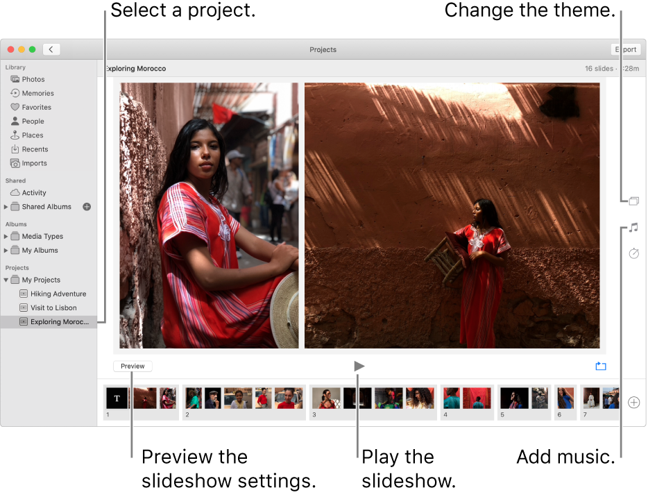 Exporting photos from mac